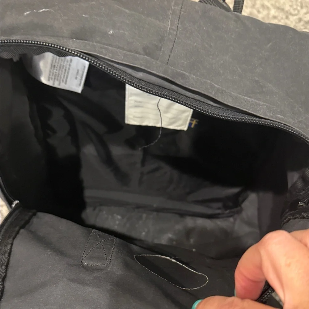 Fjallraven Kanken Black Backpack bag carrying purse laptop Swedish  tote
